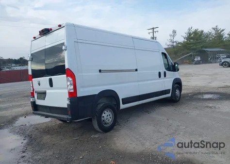 2021 Ram Promaster 2500 High Roof 159 Wb из США, поврежденный, VIN 3C6LRVDG5ME522618